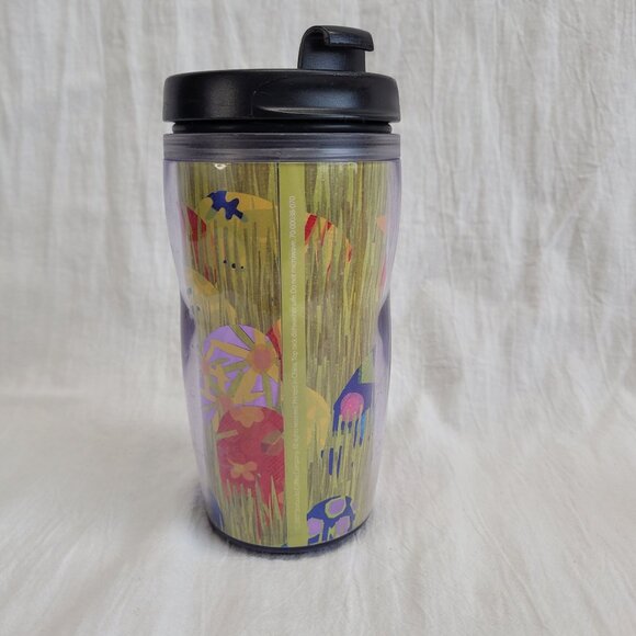Starbucks 2008 Easter Tumbler & Lid 12 oz Travel Cup Mug Bunny Chick Eggs Spring - Picture 2 of 9